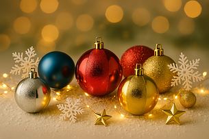 Новорічні іграшки та прикраси