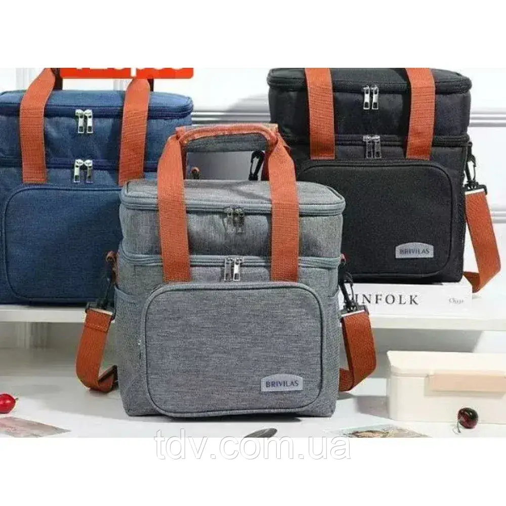 Термосумка TM-011 для продуктів, портативна сумка-холодильник для пікніка, фото 1