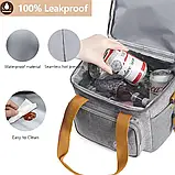 Термосумка TM-011 для продуктів, портативна сумка-холодильник для пікніка, фото 6