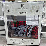 Фланелева постільна білизна євро розмір First Choice Flanel 200×220, фото 4
