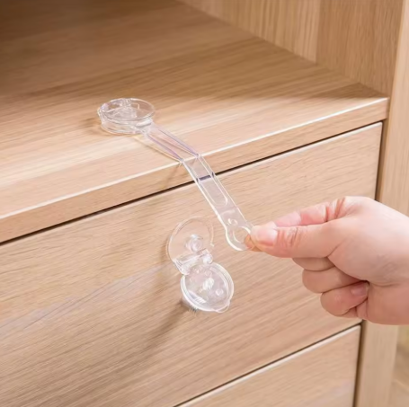 Універсальний гнучкий замок  на кути від дітей на меблі. Прозорий, фото 1