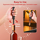 Портативний пневматичний штопор для вина Poket gold, фото 3