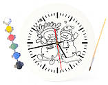 Дитячий набір для творчості годинник розмальовка Новорічні подарунки 30 см (Г0073), фото 4