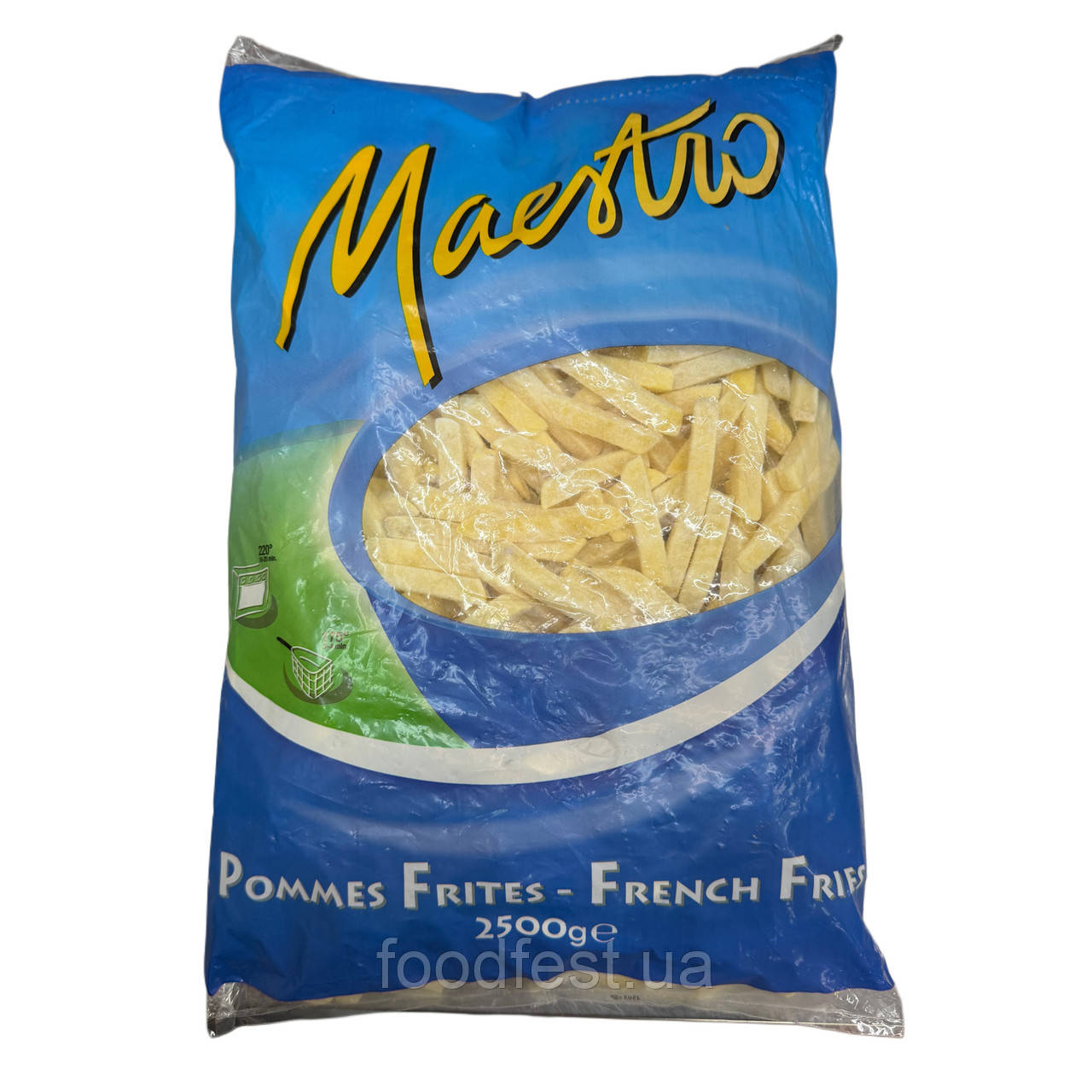 Картопля фрі, розмір 10х10 мм, пакування 2,5 кг, фото 1