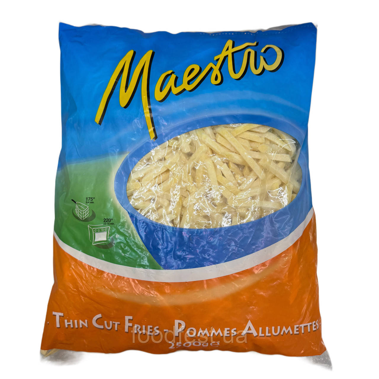 Картопля фрі, розмір 7х7 мм, пакування 2,5 кг, фото 1