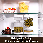 Банка для солінь з ситечком і виделкою герметична для оливок і маринованих овочів, фото 5