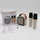 Портативна колонка-караоке + 2 мікрофони, К12 / Бездротове караоке з Bluetooth колонкою / Дитяче міні караоке, фото 10