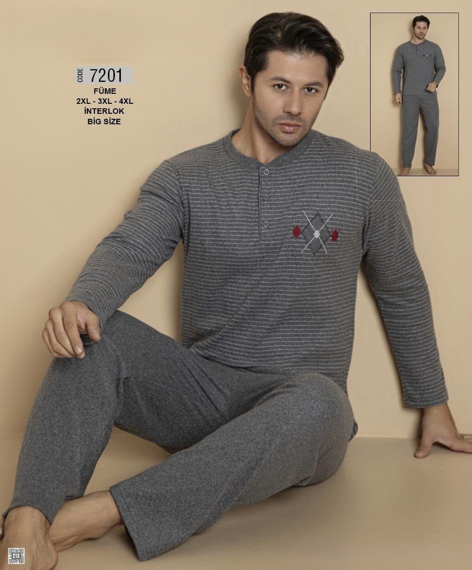 Піжама чоловіча великих розмірів Falkom 7201, фото 1