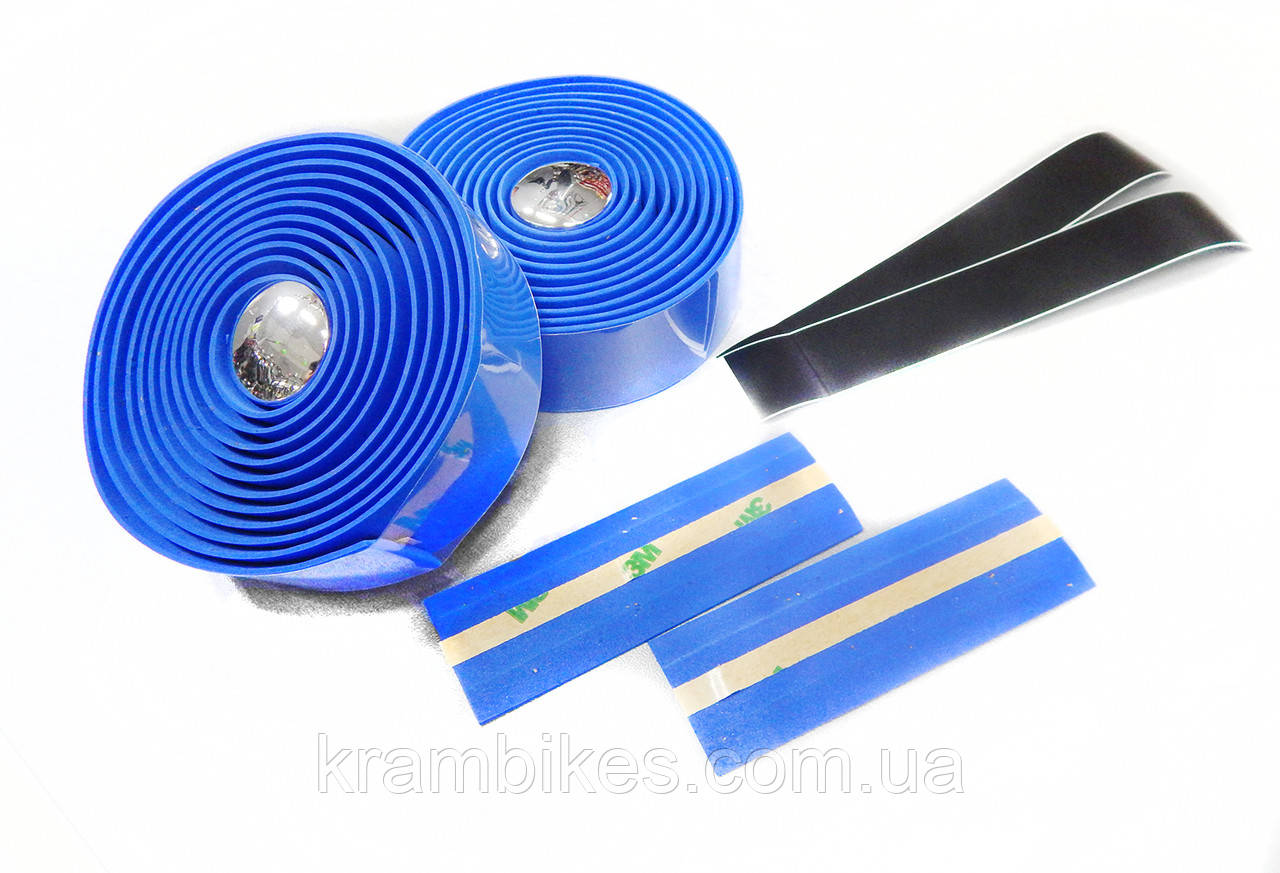 Обмотка керма Velo коркова в упаковці синя