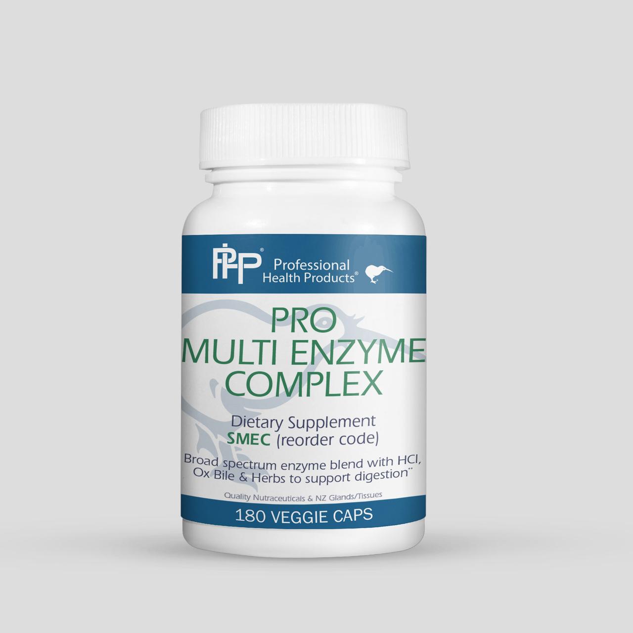 Professional Health Products Pro Multi Enzyme Complex / Комплекс ферментів 180 капсул