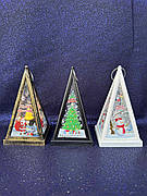 Декоративний світильник у формі піраміди "Підвісний ліхтарик", 14 см