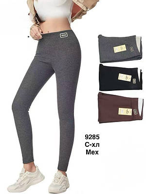 Лосини жіночі в рубчик на хутрі норма