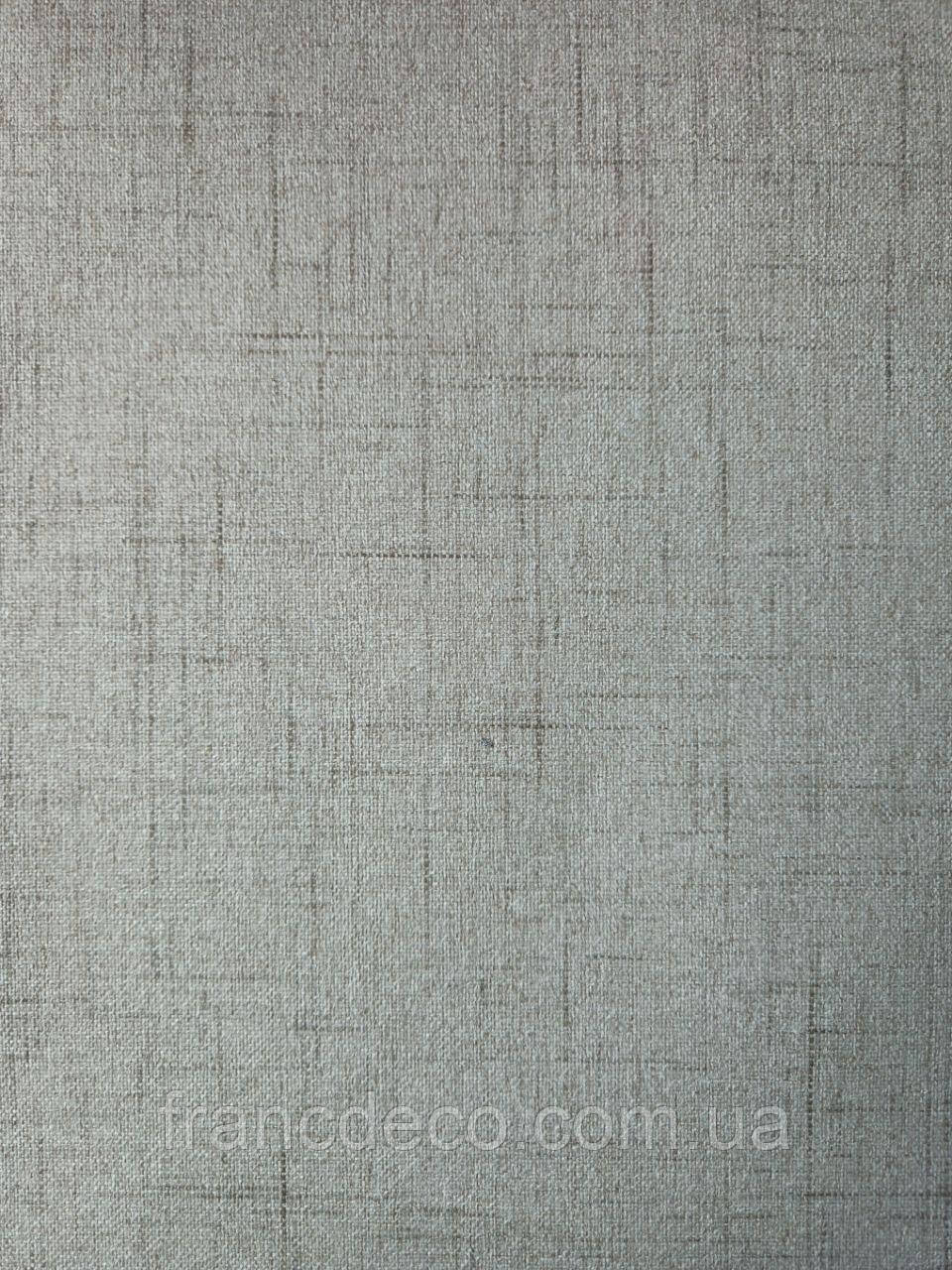 Тканина для рулонних штор Блеккаут Кітон Димно-сірий, фото 1