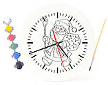 Дитячий набір для творчості годинник розмальовка Дід Мороз 30 см (Г0075), фото 4