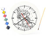 Дитячий набір для творчості годинник розмальовка Новорічні свята 30 см (Г0076), фото 4
