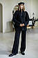 Жіночий теплий костюм прямі штани та подовжений светр на блискавці (р. 42-46) 4KO3943, фото 5