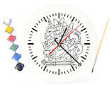 Дитячий набір для творчості годинник розмальовка Новий рік 30 см (Г0079), фото 4