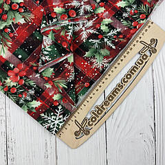 Стрейч кулір принт "Різдвяна казка" - 180см. (діджитал)