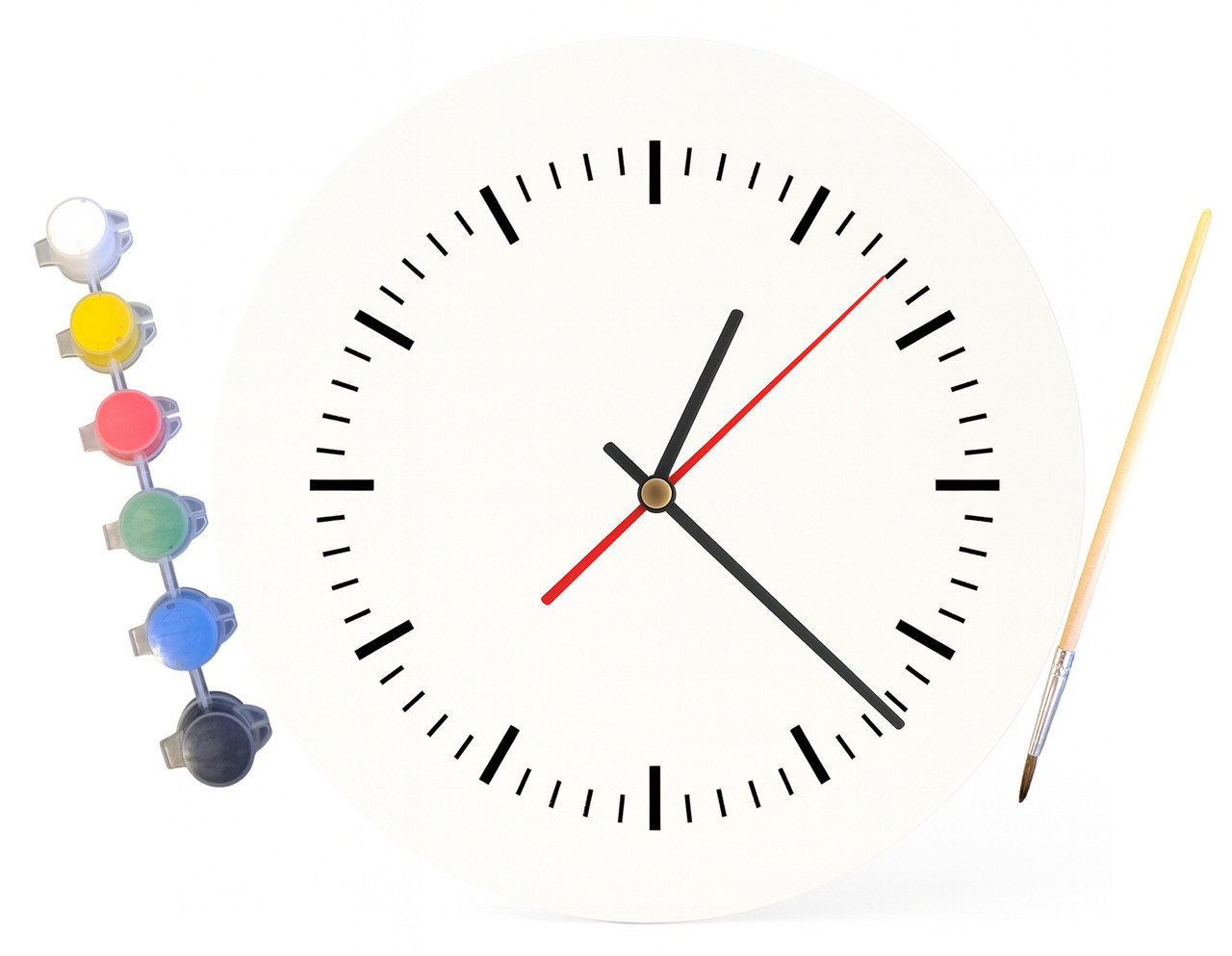 Дитячий набір для творчості годинник розмальовка 30 см (Г0080), фото 1