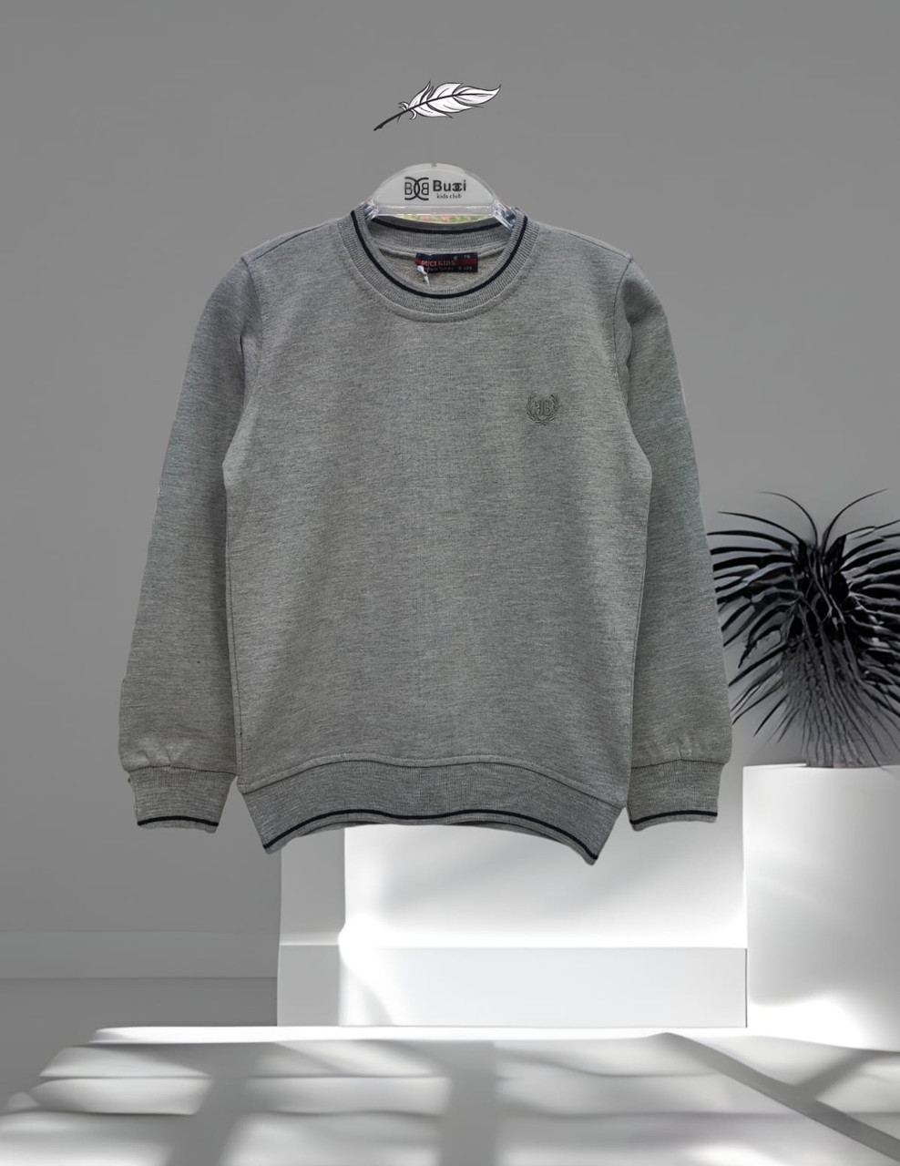 Дитячий сірий реглан на хлопчиків 134,140 зросту Buci Туреччина, фото 1