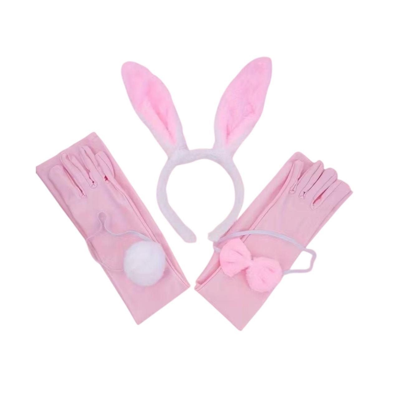 Жіночий костюм зайчики Плей Бой. Жіночий костюм-зайчик рожевий, фото 1