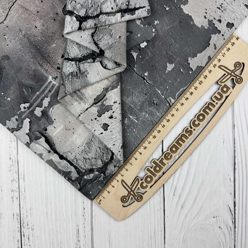 Стрейч кулір принт "Бетон" - 180см. (діджитал)