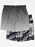 Дитячі плавки пляжні шорти George для хлопчика комплект з 2 штук сірих, фото 2