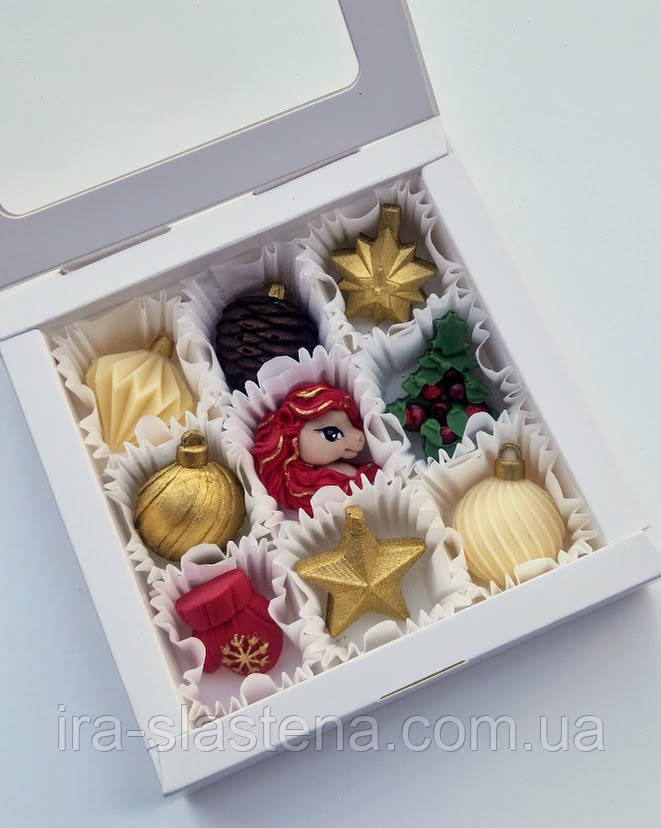 Новорічні цукерки 2026 Рік коня, шоколад ручної роботи, можливе нанесення лого, фото 1