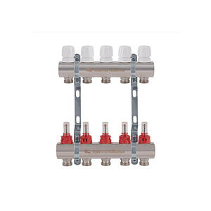 Колектор з витратомірами SD Plus 1" 5 виходи SD235W5