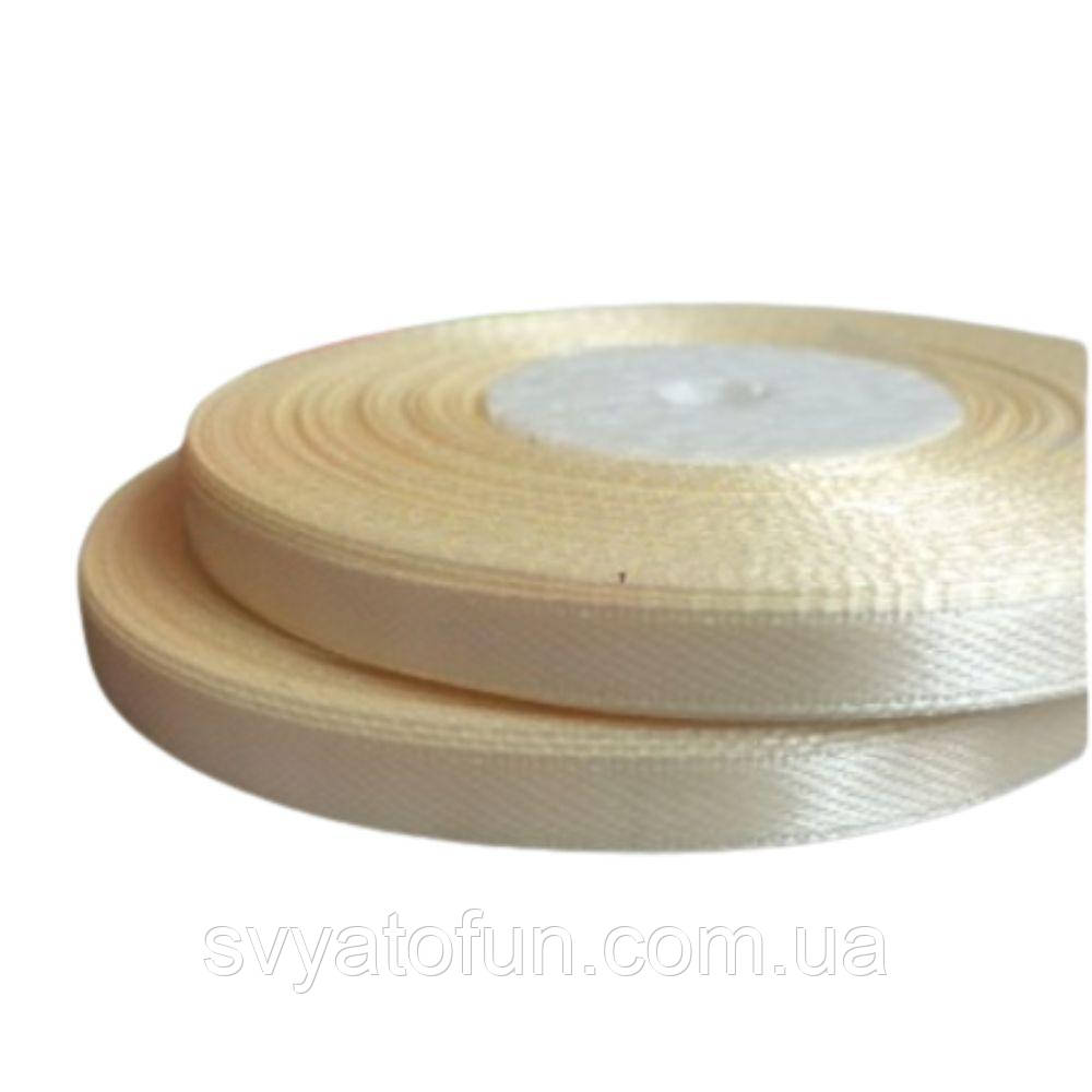 Стрічка атласна 0,6 см айворі 33 м