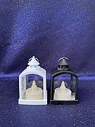 Декоративний ліхтар з імітацією свічки, що горить, інтер'єрний ліхтар для декору