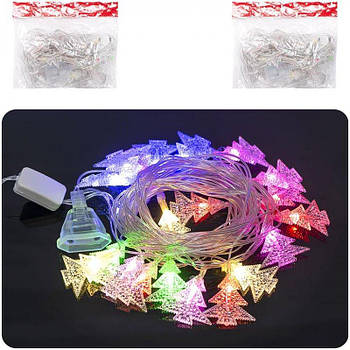Гірлянда електрична "Ялинки" 20шт 4М LED кольорова D-20(116424) G-Rich