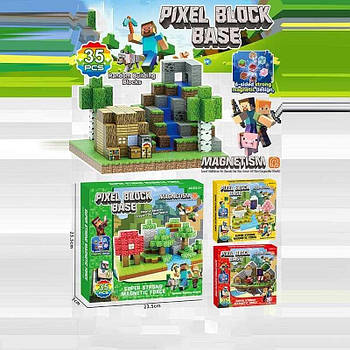 Магнітний конструктор Pixel Block Base 35 деталей RDF995 G-Rich