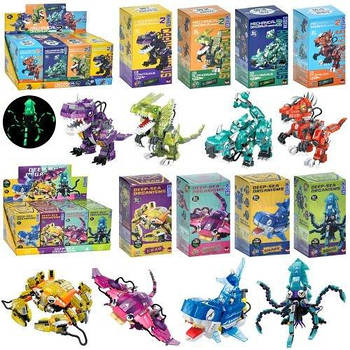 Конструктор-фігурка (динозаври, морські жителі) від 284 + деталі 662001-5 G-Rich