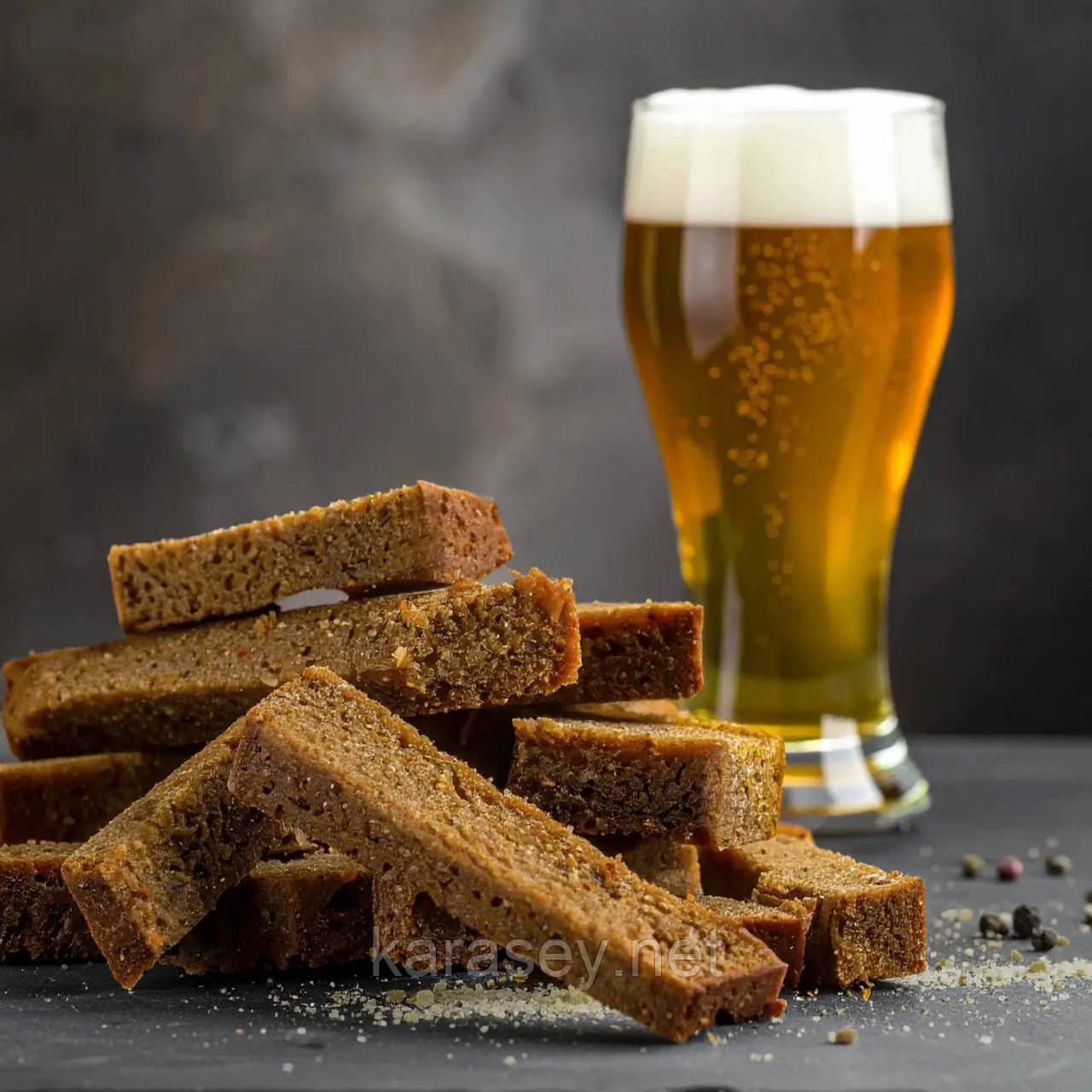 Грінки житні зі смаком "ЧАСНИК" 100г, фото 1