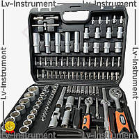 LV Набір інструментів головок ключів FERRUM 108 предметів протиударний кейс для ремонту авто та будин TOP|LV