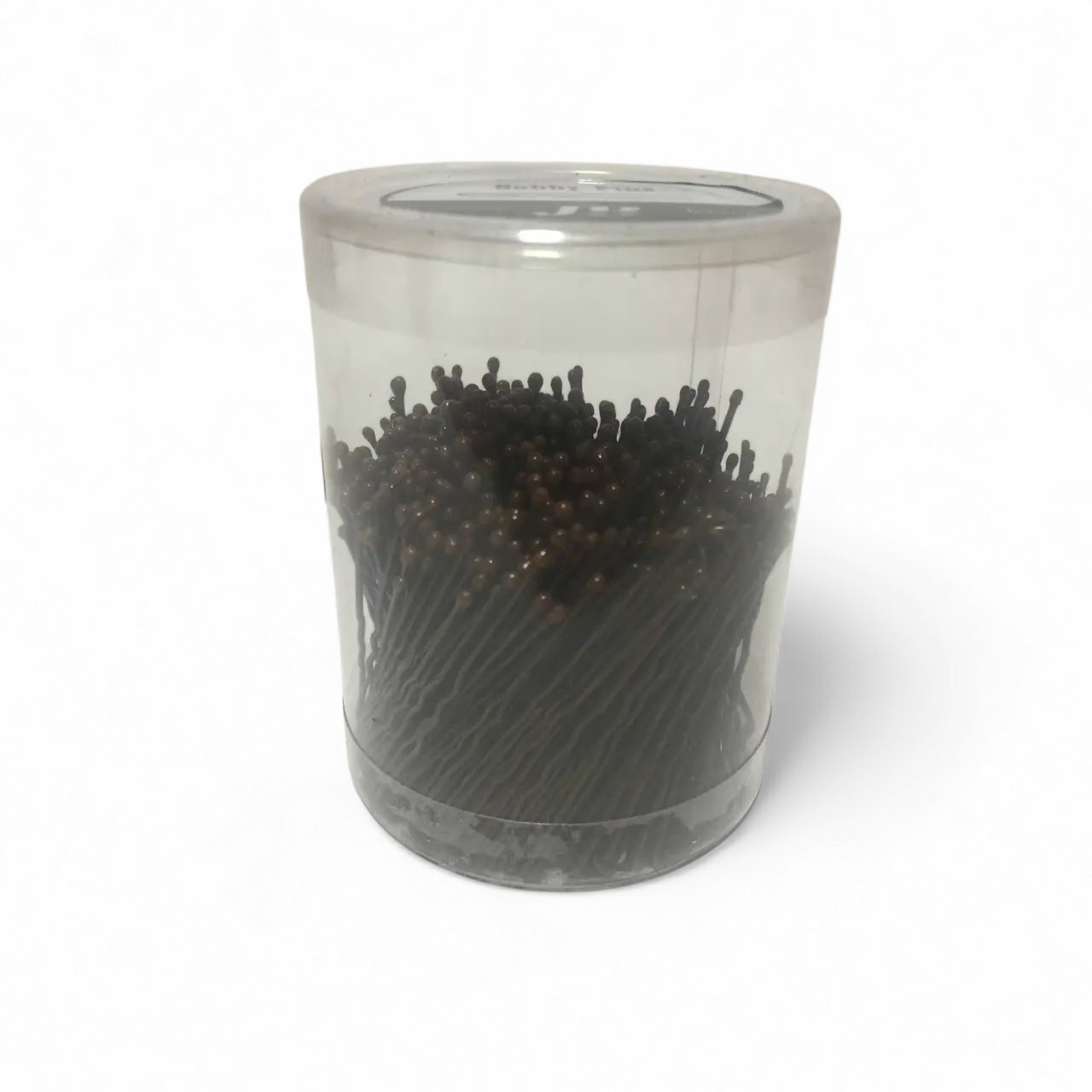 Шпильки для волосся коричневі хвилясті 50 мм 300 г. у банці, фото 1