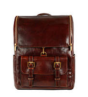 Великий шкіряний рюкзак — The Odyssey — Коричневий колір — Time Resistance 5214401