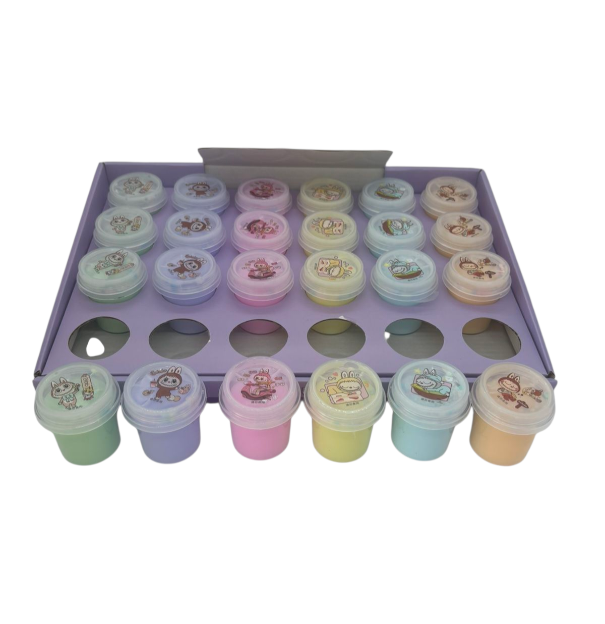 Слайм, жуйка для рук молочна Лабубу, фото 1