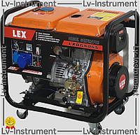 LV Генератор дизельный 6 5 кВт электростартер LEX мощный генератор для дома и дачи автономный источни TOP|LV