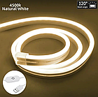 Гнучкий неон теплий білий 10 метрів usb, Неонова силіконова світлодіодна LED стрічка з регулюванням яскравості, фото 2