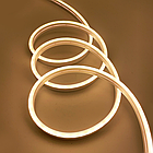 Гнучкий неон теплий білий 10 метрів usb, Неонова силіконова світлодіодна LED стрічка з регулюванням яскравості, фото 6