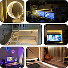 Гнучкий неон теплий білий 10 метрів usb, Неонова силіконова світлодіодна LED стрічка з регулюванням яскравості, фото 7