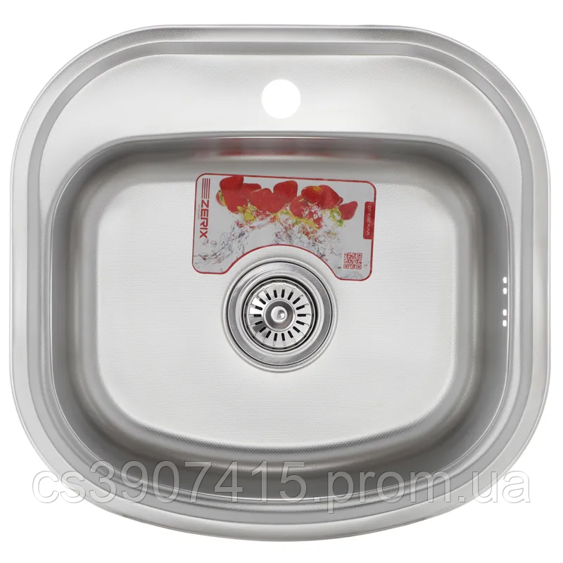 Мийка кухонна Zerix Z4947-08-180E (Satin) (ZM0559), фото 1