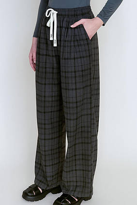 Широкі штани в карту Бонди Hege сірий