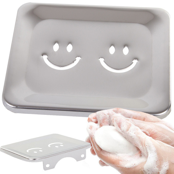 Металева мильниця-полиця для ванної, фото 1