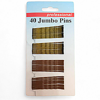 Невидимки для волосся 2 кольори Mix Jumbo Pins professional 55 мм 40 см