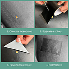 Скотч для ремонту шкіри HF 5 см*4м чорний, фото 4