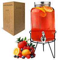 9036-2 Лимонадник Рельєф на мет.підставці 3,8 л