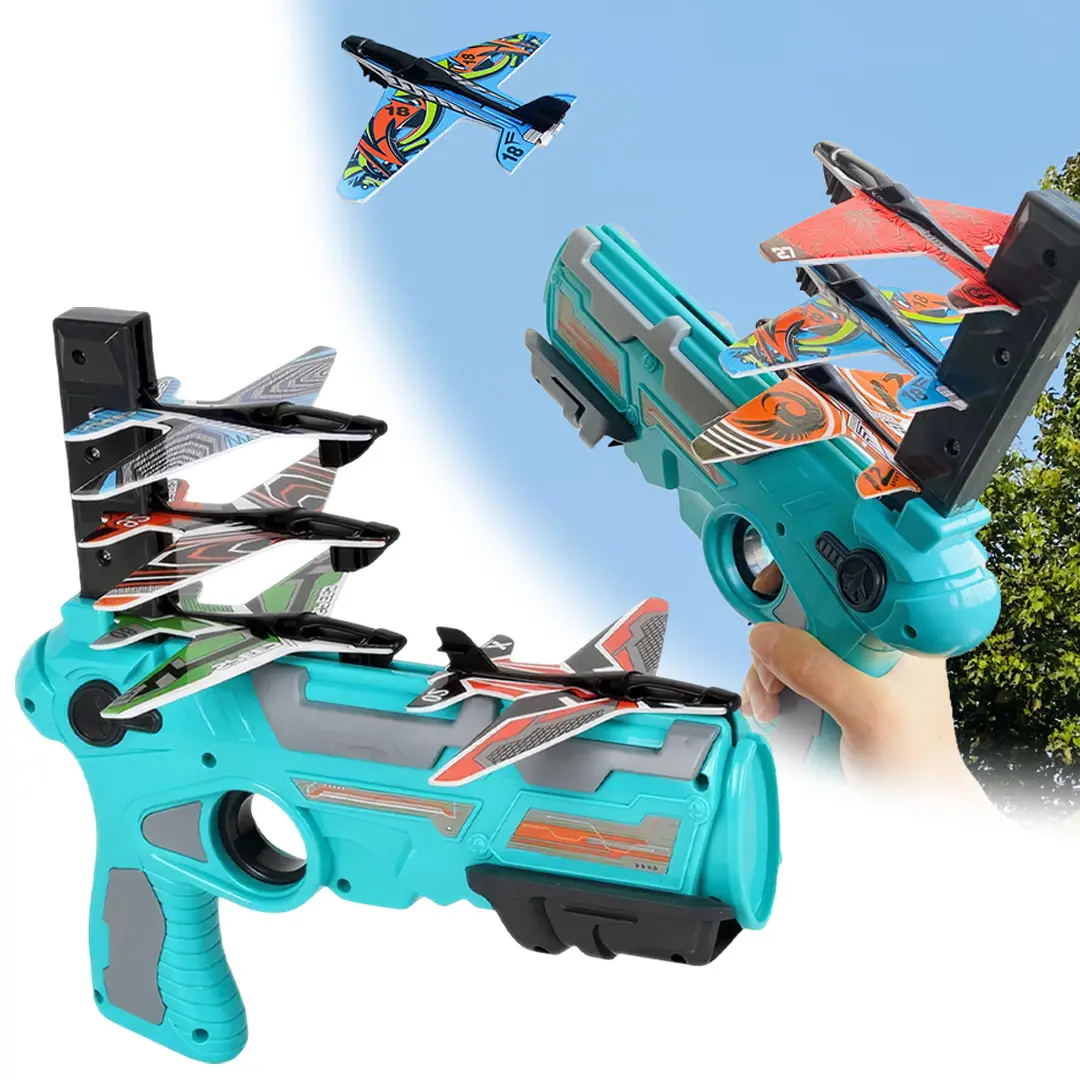 Пістолет-катапульта з літаючими 4 літачками Air Battle \ Пістолет, що запускає літачки, фото 1